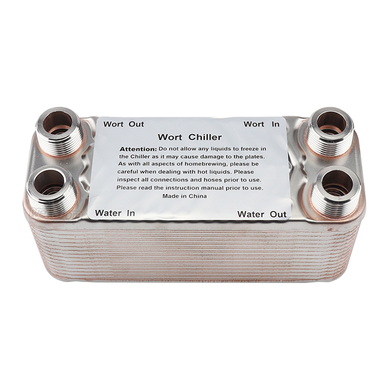 FERRODAY 40 Plate Wort Chiller - Stainless Steel Homebrew Heat Exchanger For Beer Brewing