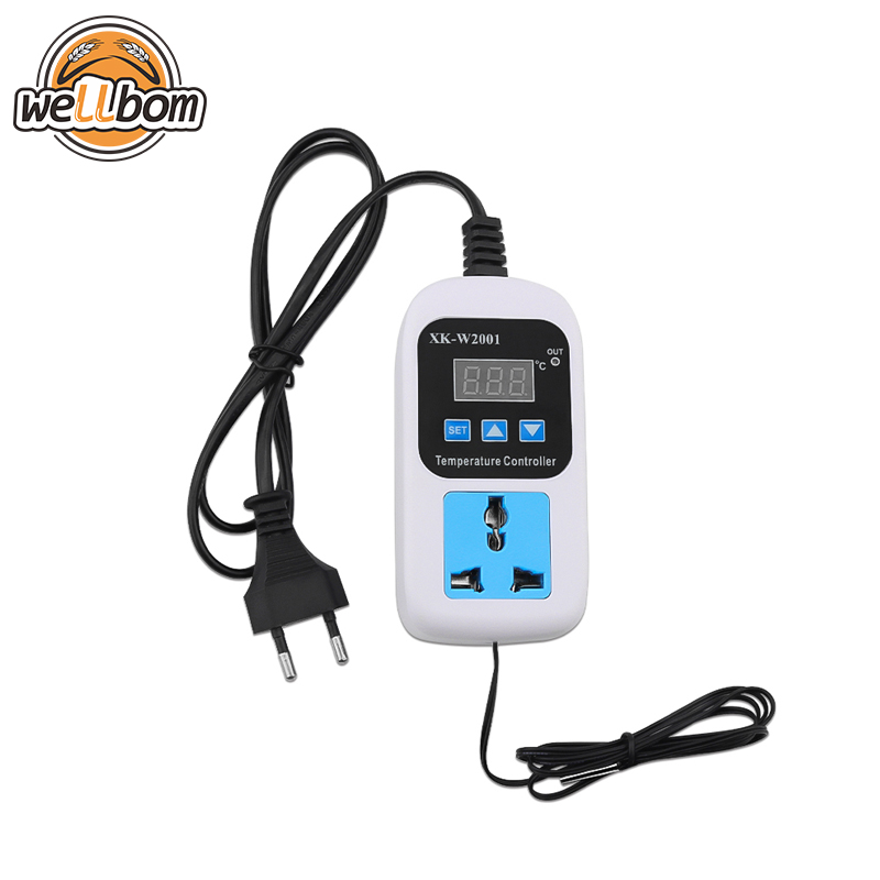 Digital LED Thermometer Temperature Controller Thermostat Control Microcomputer Delay start With Probe 110-220V 1500W,New Products : wellbom.com