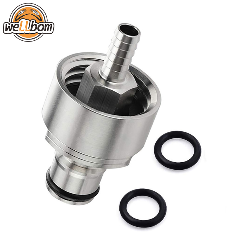 Stainless Steel 304 Carbonation Cap with 5/16