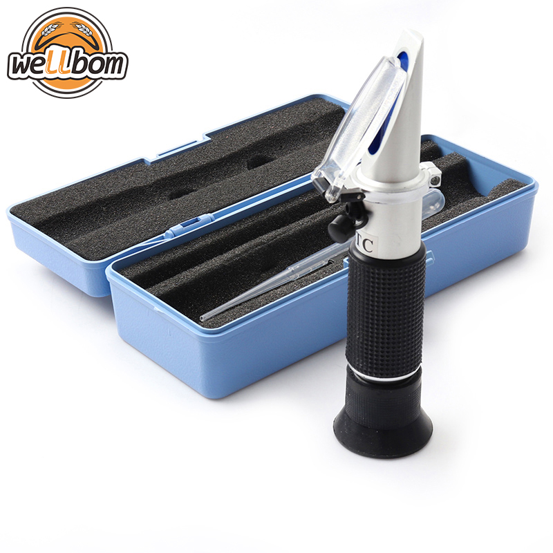 Brix Refractometer ,Beer Wort and Wine Refractometer , Dual Scale - Specific Gravity 1.000-1.120 and Brix 0-32%