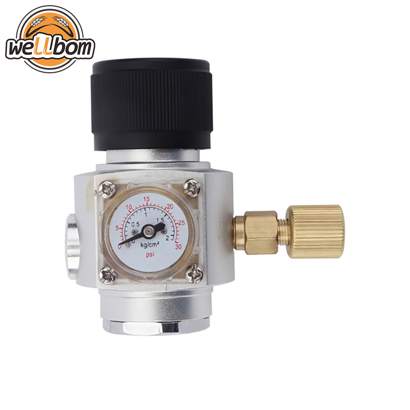 Homebrew CO2 Mini Gas Regulator 0-30PSI Keg Charger with 3/8