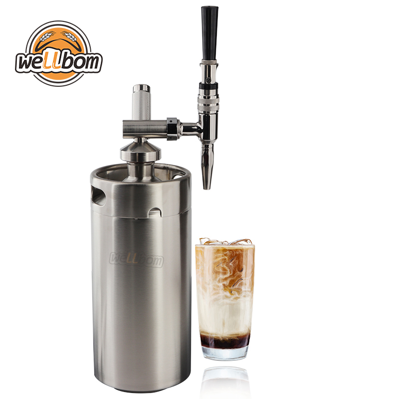 Nitro Cold Brew Coffee Maker with 4L Mini Stainless Steel Keg Home brew ...