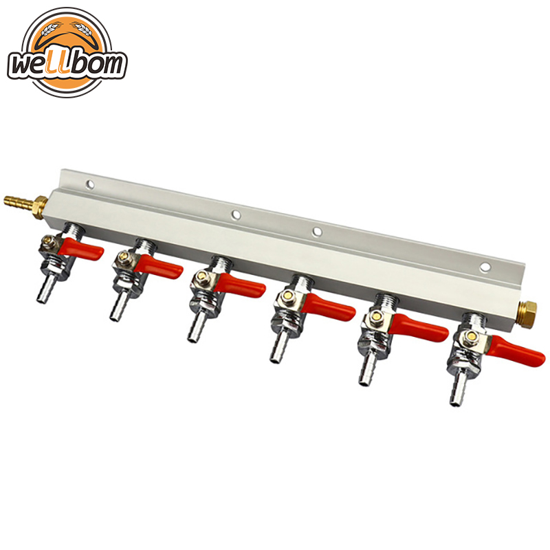 Gas Manifold 6 Way Distribution CO2 Splitter W/ Check Valves 1/4 barb Home Brewing Draft Beer Dispense Keg,Tumi - The official and most comprehensive assortment of travel, business, handbags, wallets and more.